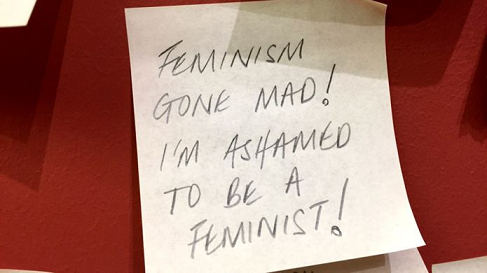feminist note to curator